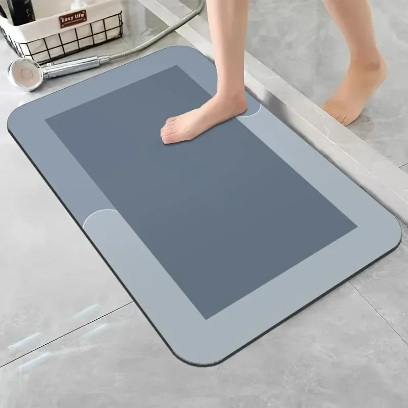 Bamboo Bath Mat - سجادة حمام من التراب الدياتومي، فائقة