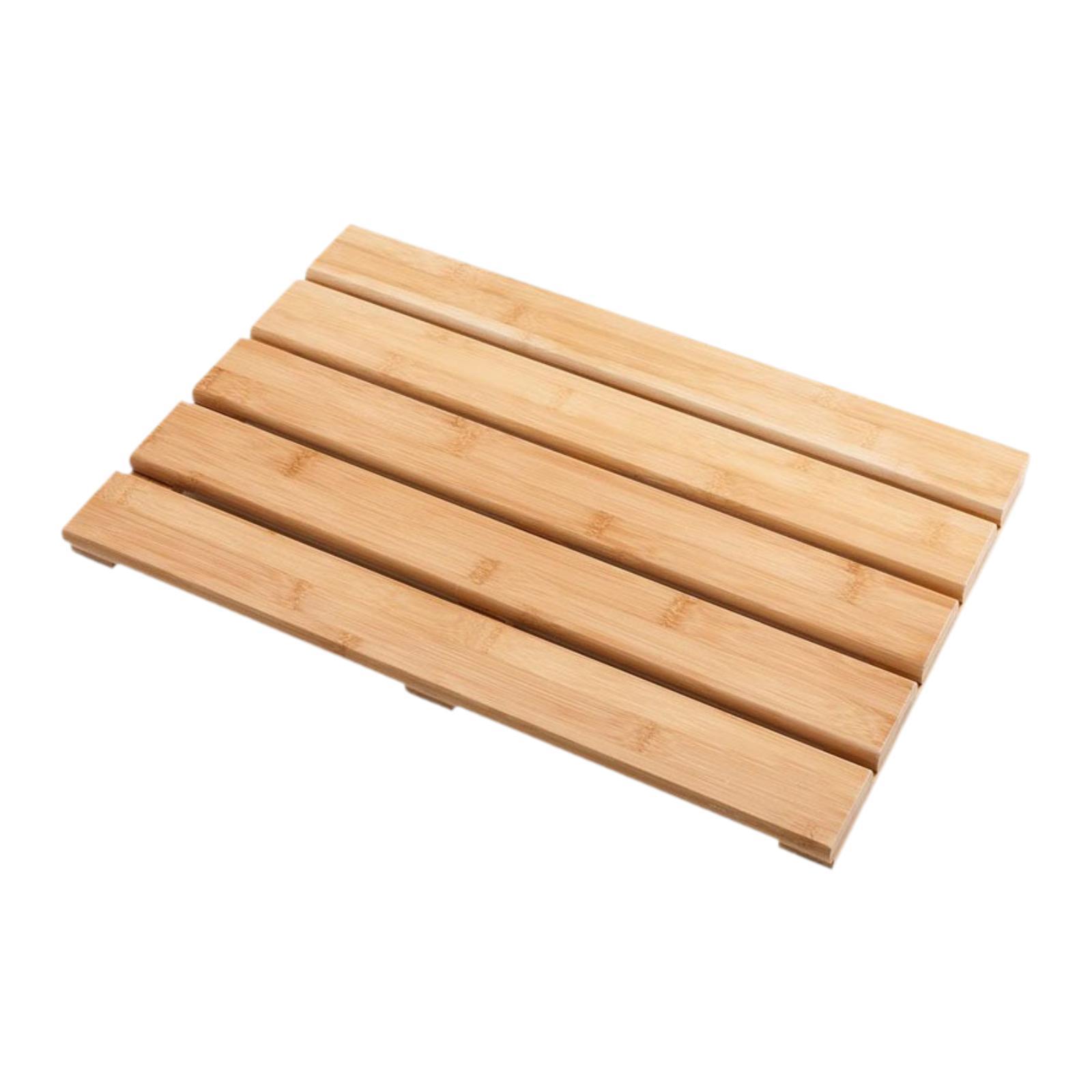Bamboo Bath Mat - الخيزران حمام حصيرة أنيقة الثقيلة ديكور